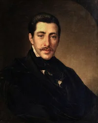 Retrato del Autor Alexander Sukhowo-Kobylin (1817-1903)
